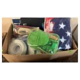AMERICAN FLAG THROW, SHOWER BAG, TELEPHONE LINE