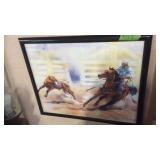 STEER ROPING POSTER BY TOM KOMIS