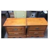2 PINE NIGHT STANDS