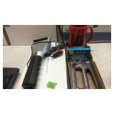 HEATED ICE SCRAPER, ARROW STAPLER & STAPLES