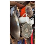 BX W/ SLOW COOKER, COOKWARE & MISC