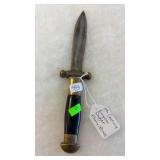 19TH CENTURY EUROPEAN DAGGER W/ EBONY & BRASS