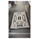 SOUTHWESTERN WOVEN WOOL RUG