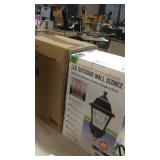 2 NIB LED BATTERY OP OUTDOOR WALL SCONCES