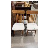 2 - ANTQ OAK KITHEN CHAIRS