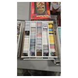 2 BOXES OF ASSORTED BASEBALL, FOOTBALL AND BASKET