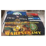 GROUP OF ASSORTED US MILITARY, AIRBORNE FLAGS