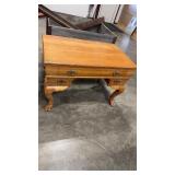 CHIPPENDALE STYLE VTG  1/4 SAWN OAK DESK