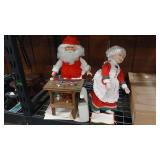 PORCELAIN MR& MRS CLAUSE  W/ BOXES