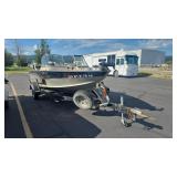 2003 ALUMACRAFT 17' ALUMINUM  BOAT W/ HONDA 140 HP