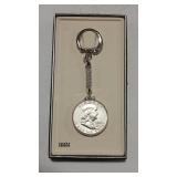 FRANKLIN HALF SWANK KEY CHAIN W/ ORIG BOX