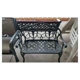 OUTDOOR DECORATIVE METAL BENCH