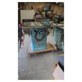 DELTA 10' UNISAW ON ROLLING STAND