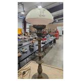 VTG ACCENT LAMP & PAINTED SHADE