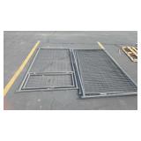 4- 6' X 4' METAL FENCING PANELS