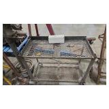 2 TIER METAL UTILITY CART 36' X 18'  30 ' HEIGHT