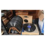SHELLAC RECORDS  CASE & STAND
