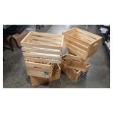 6 - WOOD STORAGE CRATES