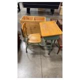 SCHOOL METAL & WOOD DESK