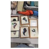 8 FRAMED DUCK PRINTS