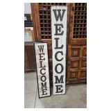 METAL & WOOD WELCOME SIGNS