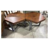 2 - WOOD & METAL ACCENT TABLES
