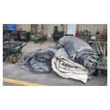 5 LARGE CONCRETE BLANKETS