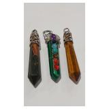 3 - REIKI CHAKRA HEALING PENDANTS