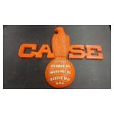 CASE VTG METAL ADVERTISING  LOGO