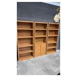 3 PC STORAGE/DISPLAY/BOOK CASE  UNIT