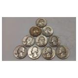 10 - WASHINGTON QUARTERS 90%