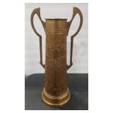BRASS ART NOUVEAU VASE