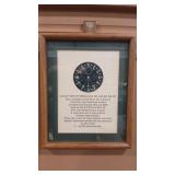 WWII ELAPSED AIRCRAFT FRAMED DIAL