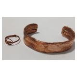 COPPER HANDMADE CUFF & RING