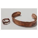 COPPER HANDMADE CUFF & RING