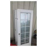 2 SETS OF WOOD AND GLASS FRENCH DOORS