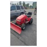TORO WHEEL HORSE RIDING MOWER W/ PLOW
