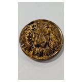 1.16 OZ TIGER EYE LION CARVING