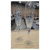 2 - MIKASA CHAMPAGNE FLUTES