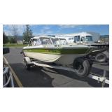 1974 STARCRAFT FIBERGLASS BOAT W/ JOHNSON 85 HP