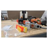 STIHLE MS 180C CHAINSAW W/ OIL, LUBE, WEDGES AND