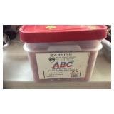 BUCKET OF 1' PLASTIC CAP NAILS