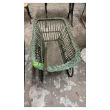 WICKER BABY DOLL CARRIAGE