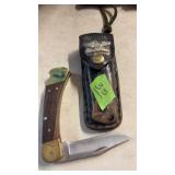 BUCK LOCKING BLADE KNIFE & SHEATH