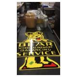 BEAR WHEEL ALIGEMENT BALANCING SERIVCE SIGN