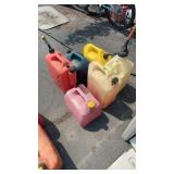 GROUP OF FUEL CANS