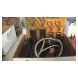 BOX W/ RATCHET STRAPS, HANG ALLS, CABLE TIE DOWNS