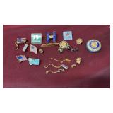 BAG W/STATE OF MONTANA , VOLUNTEER  & OTHER PINS