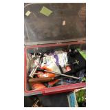 TRAY W/  FLY TYING VISE & SUPPLIES