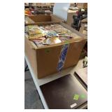 LARGE BOX OF SPORTS TRADING CARDS